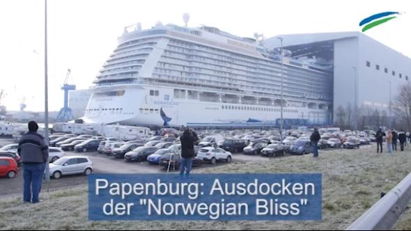 "Norwegian Bliss" wurde ausgedockt