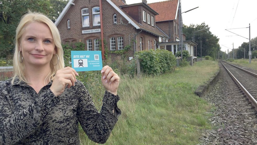 Die von Sonja Wilts gestartete Petition für einen Bahnhaltepunkt in Stickhausen-Velde ist nach wie vor geöffnet und kann unterzeichnet werden. Foto: Schneider-Berents