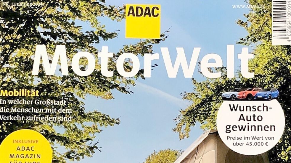 Die für Clubmitglieder erhältliche Zeitschrift ADAC Motorwelt mit einer Auflage von fünf Millionen Exemplaren berichtet in seiner aktuellen Ausgaben über den Riesenflohmarkt in Elisabethfehn. Foto: Ammermann