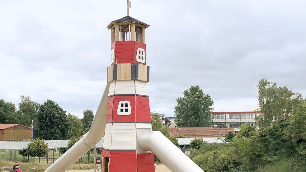 Der Traumspielplatz am Hafen bekommt einen neuen Spielleuchtturm. Foto: Gemeinde Barßel