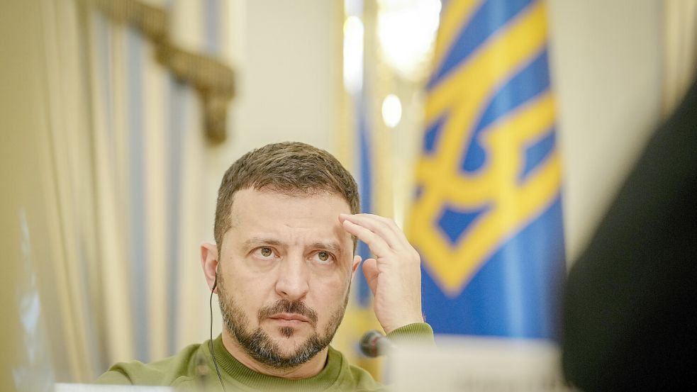Wolodymyr Selenskyj, Präsident der Ukraine, soll Ziel eines Anschlags gewesen sein. Foto: dpa/Kay Nietfeld