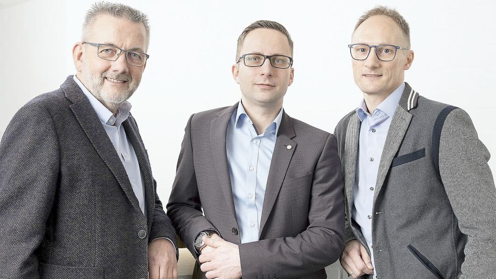 Haiko Rüst (von links), Fabian Kaukereit und Matthias Kämpfert führen das Steuerbüro. Foto: Müller