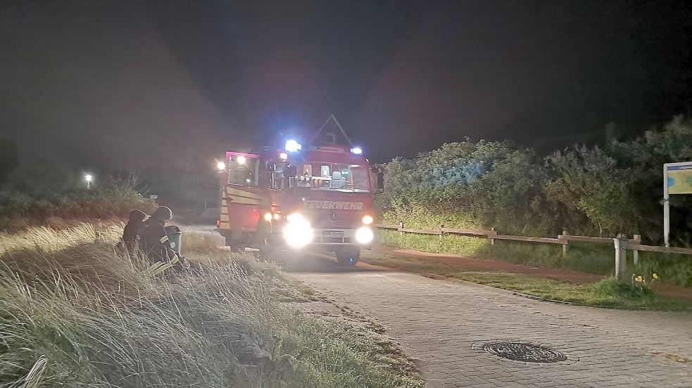 Mit Fahrzeugen hat die Feuerwehr sich Sonnabend auf die Suche nach einer 82-Jährigen gemacht. Foto: privat