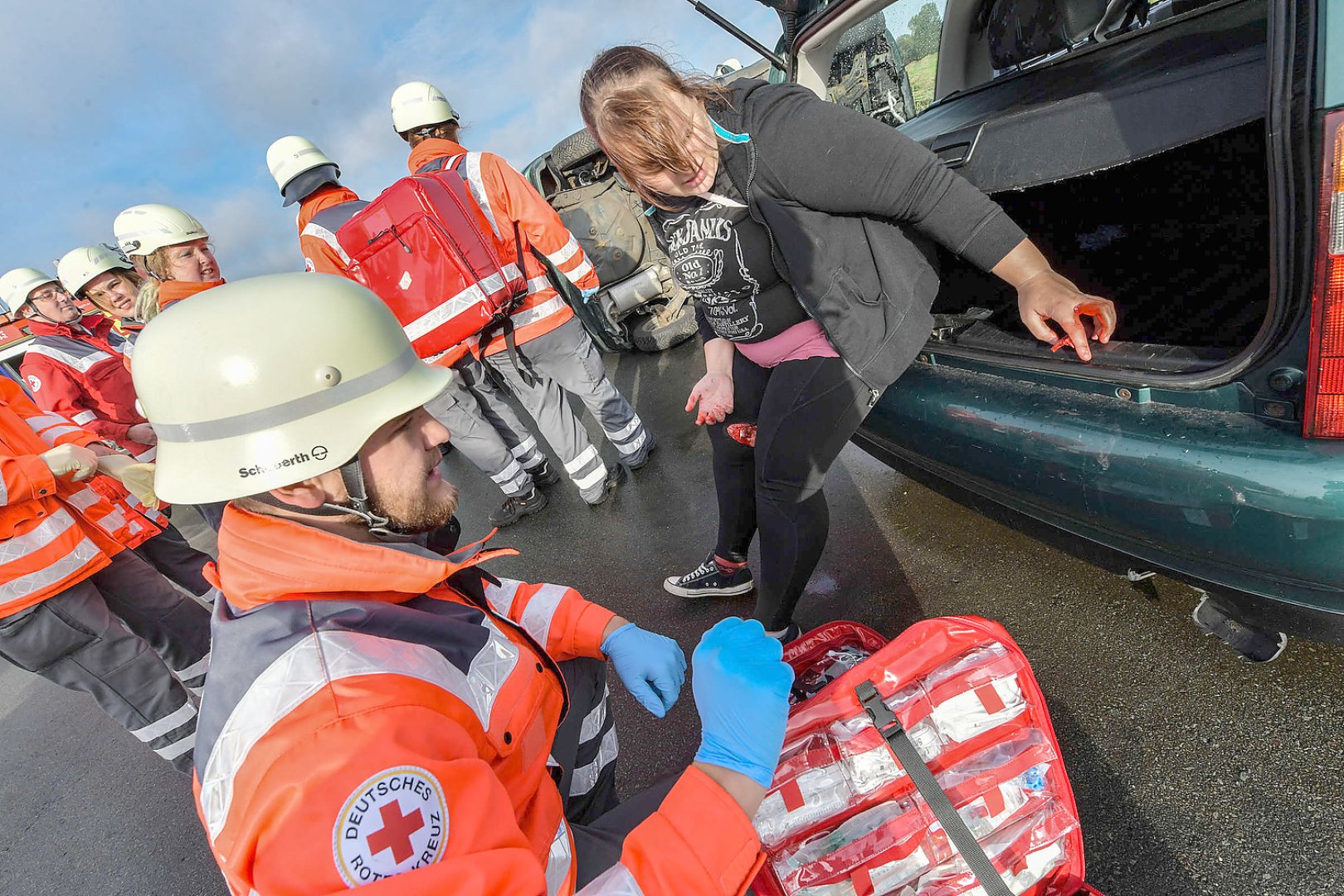 Feuerwehrübung in Nüttermoor - Bild 1