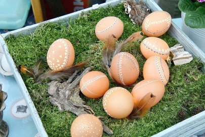 Mehr als bunte Eier beim Ostereiermarkt in Filsum - Bild 4