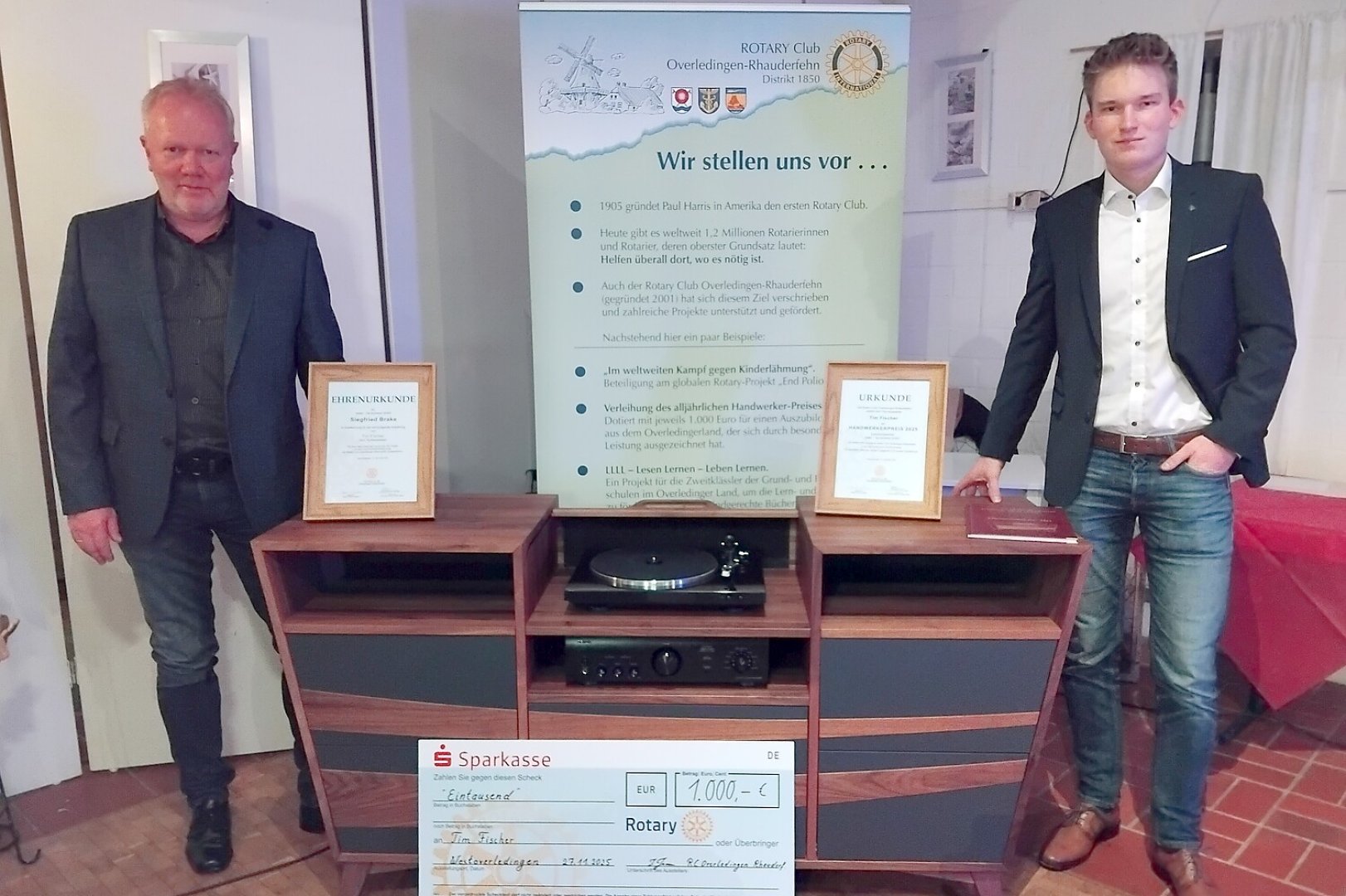 Ehrung beim Rotary Club - Bild 1