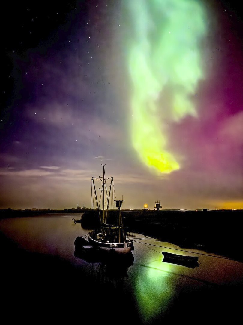 Polarlichter am Himmel über Ostfriesland - Bild 2
