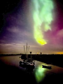 Polarlichter am Himmel über Ostfriesland - Bild 2