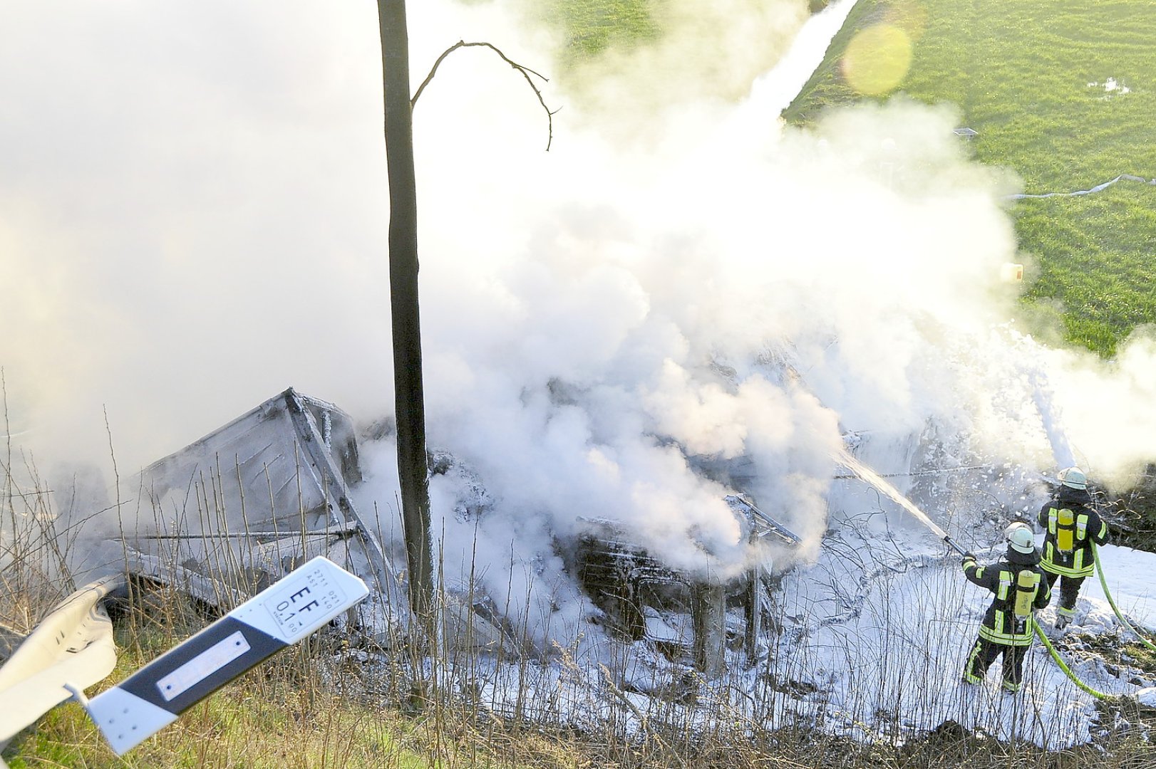 Stickhausen: Schwerer Unfall auf Bundesstraße 72 - Bild 1