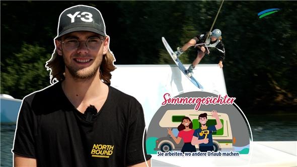 Sommergesichter | Henning Raap ist Crew-Mitglied auf der Wakeboard- Anlage in Aurich