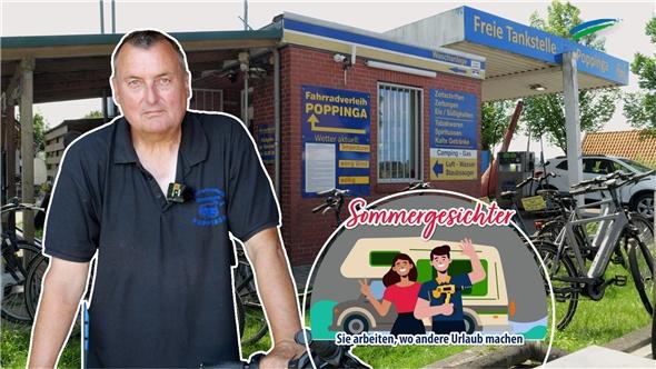 Eduard Poppinga ist Fahrradverleiher in Greetsiel | Sommergesichter