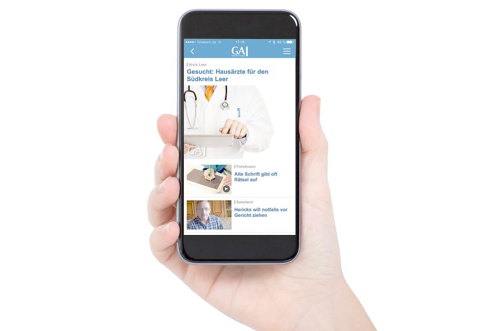 Die Smartphone-App GA-mobil bietet die perfekt angepasste Webseite ga-online.de – und zusätzliche Services.