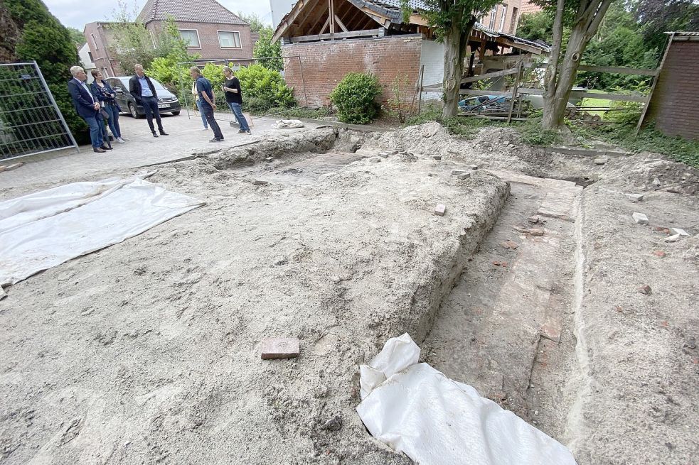 Die Grundrisse der ehemaligen Synagoge an der Westerstraße wurden freigelegt. Fotos: Hanken