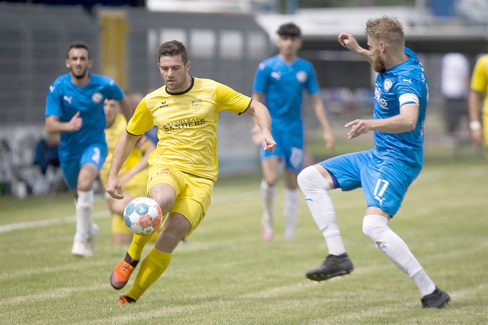 Auf die Tore von Tido Steffens hofft Kickers Emden auch in der neuen Spielzeit. Foto: Doden