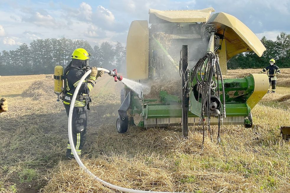 Die Aschendorfer Feuerwehr wurde am Sonntag zu einem Brand gerufen. Foto: Feuerwehr