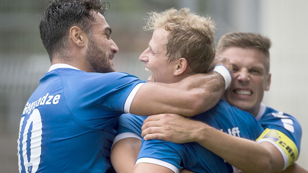 Die Emder Spieler hatten alle Grund zu jubeln. Foto: Doden