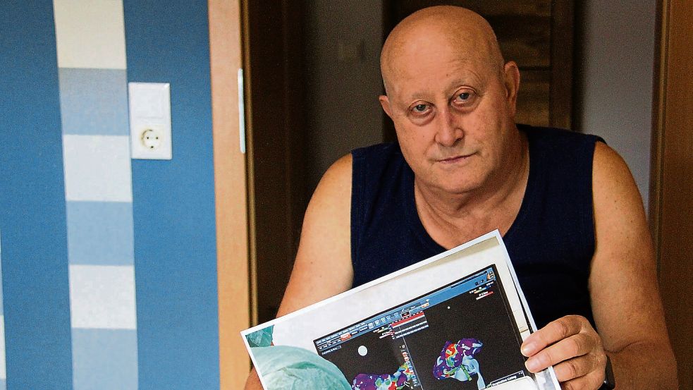 Seit Jahren leidet Gustav Lübben unter Herzproblemen. Ein neues System soll seine Symptome lindern. Jule Rumpker