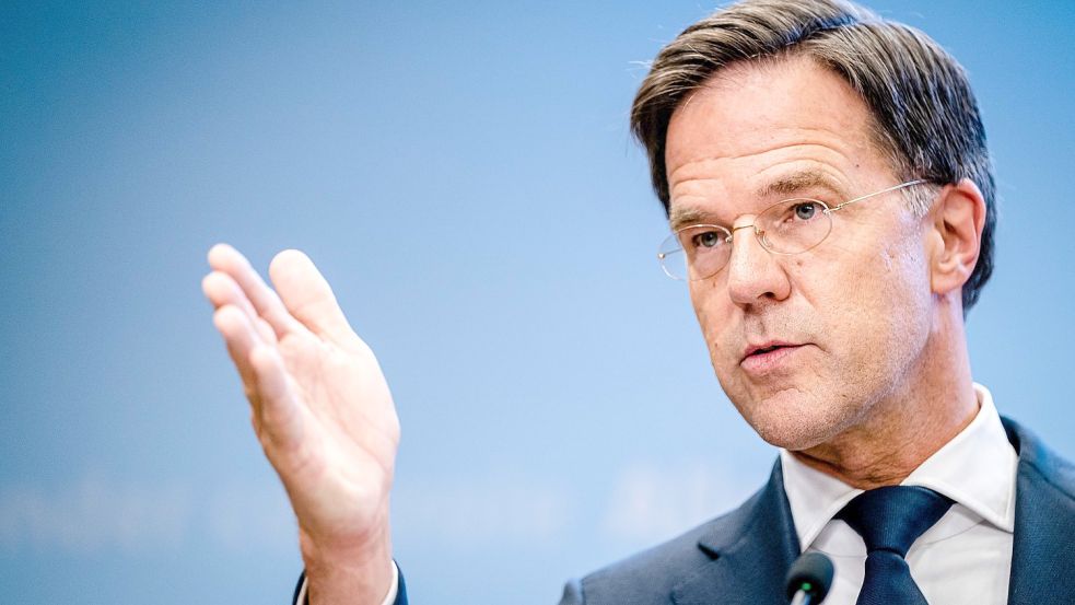 Der niederländische Ministerpräsident Mark Rutte – hier auf einem Bild aus dem August – stellte am Dienstagabend die neuen Corona-Regeln vor. Foto: Maat/ANP/DPA