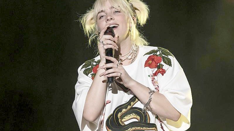 Shootingstar Billie Eilish beim Global Citizen Live-Konzert im Central Park in New York. Foto: Stefan Jeremiah/AP/dpa