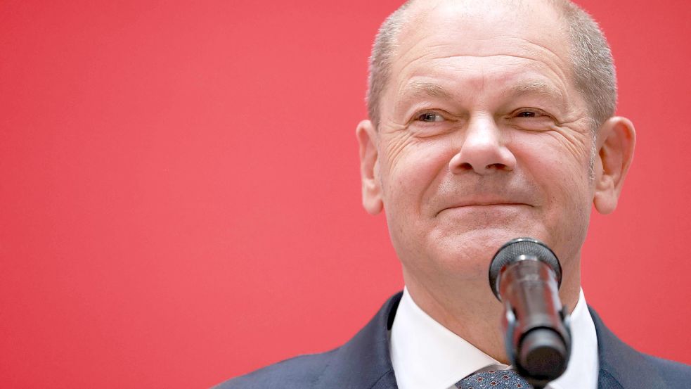 Olaf Scholz sieht einen klaren Wählerauftrag für eine Ampelkoalition. Foto: ODD ANDERSEN/AFP