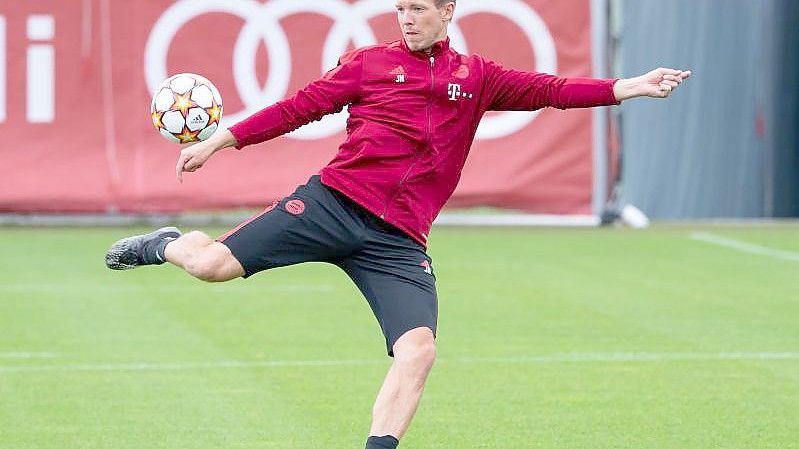 Julian Nagelsmann kann gegen Kiew fast auf seinen kompletten Kader zurückgreifen. Foto: Sven Hoppe/dpa