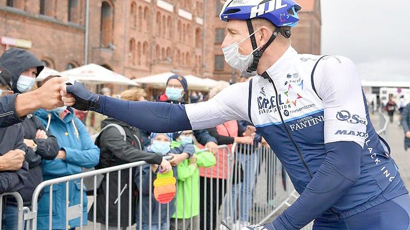 Verabschiedet sich nach dem Münsterland-Giro vom aktiven Radsport: André Greipel. Foto: Bernd Thissen/dpa