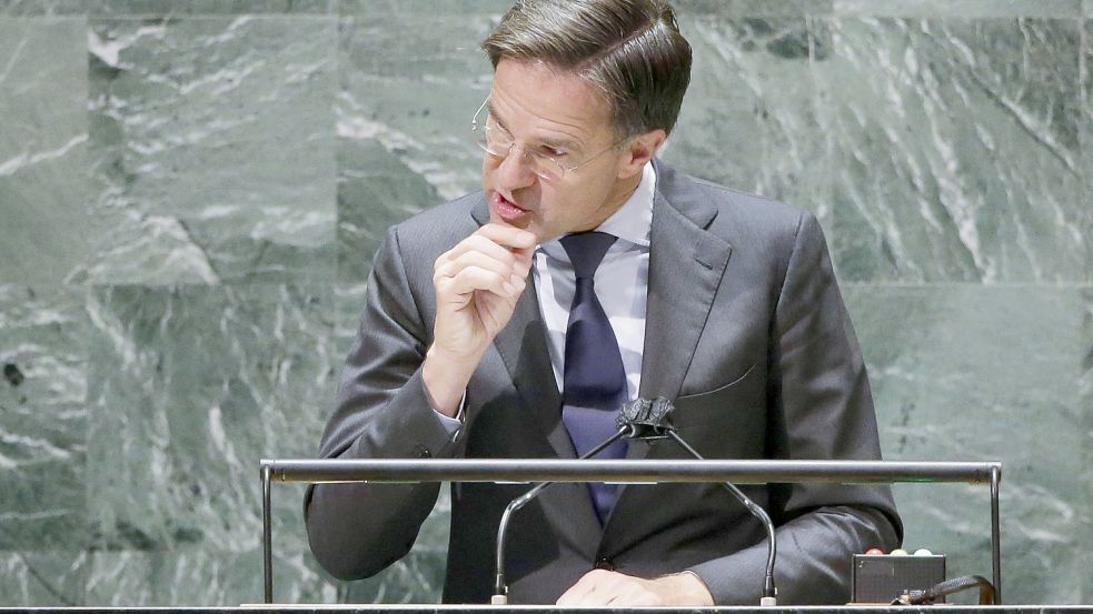 Steht unter Personenschutz: Der niederländische Ministerpräsident Mark Rutte Foto: imago images/John Angelillo