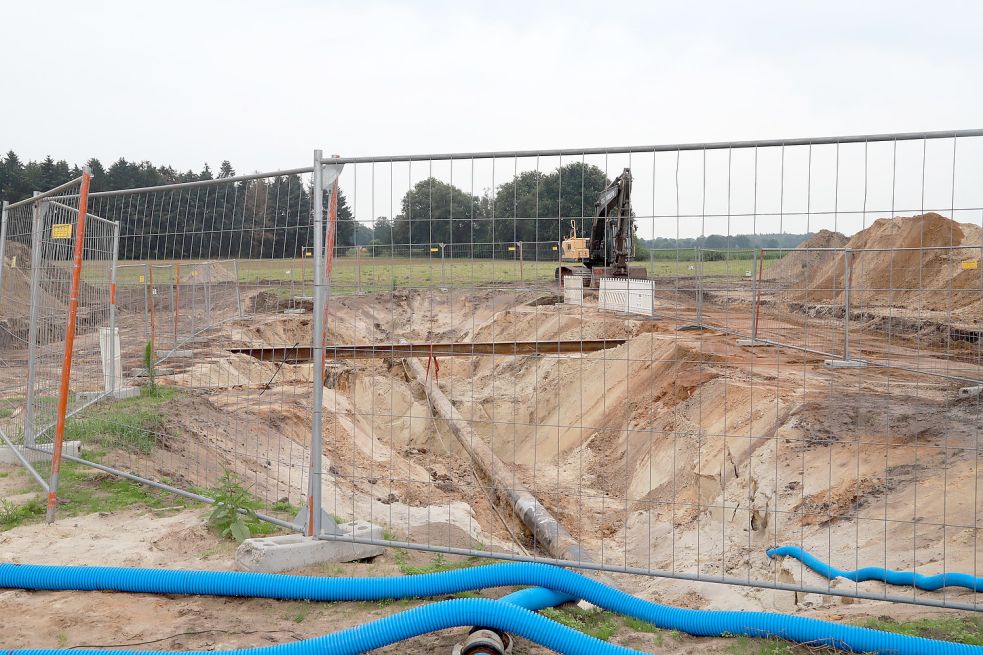 Mit einer Dükerung wurde die durch die zukünftigen Gewerbeflächen verlaufende Gasleitung verlegt. Foto: Passmann