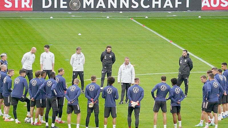 Die deutsche Fußball-Nationalmannschaft will gegen Rumänien einen Sieg einfahren. Foto: Marcus Brandt/dpa