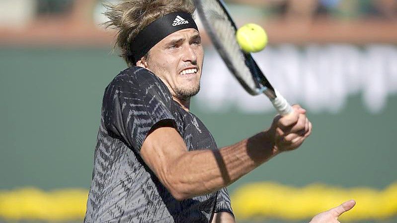 Alexander Zverev in Aktion. Foto: Mark J. Terrill/AP/dpa