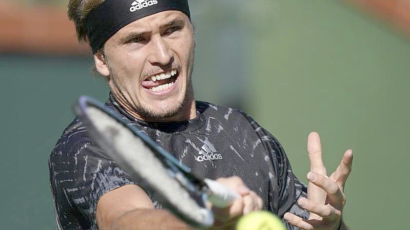 Wahrte in Indian Wells seine Titelchance: Alexander Zverev. Foto: Mark J. Terrill/AP/dpa