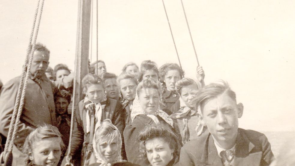 1949 unternahm Lehrer Neubacher mit den Klassen 7 und 8 der Volksschule I einen Ausflug nach Langeoog.