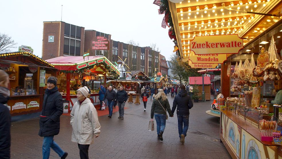 Wenn das Land seine Vorgaben nicht ändert, wird es in diesem Jahr wieder einen Weihnachtsmarkt in Leer geben. Foto: Hagewiesche / Archiv
