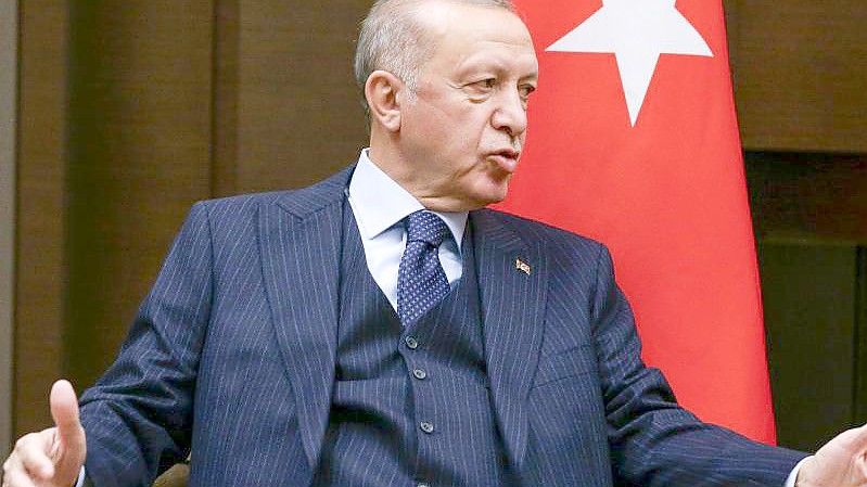Präsident Recep Tayyip Erdogan erklärt unter anderem den deutschen Botschafter in der Türkei zur unerwünschten Person. Foto: Vladimir Smirnov/Pool Sputnik Kremlin/AP/dpa