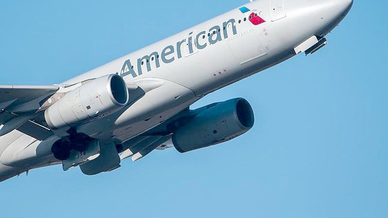 Ein Passagier soll auf einem US-Linienflug eine American Airlines-Stewardess geschlagen haben. Foto: Silas Stein/dpa