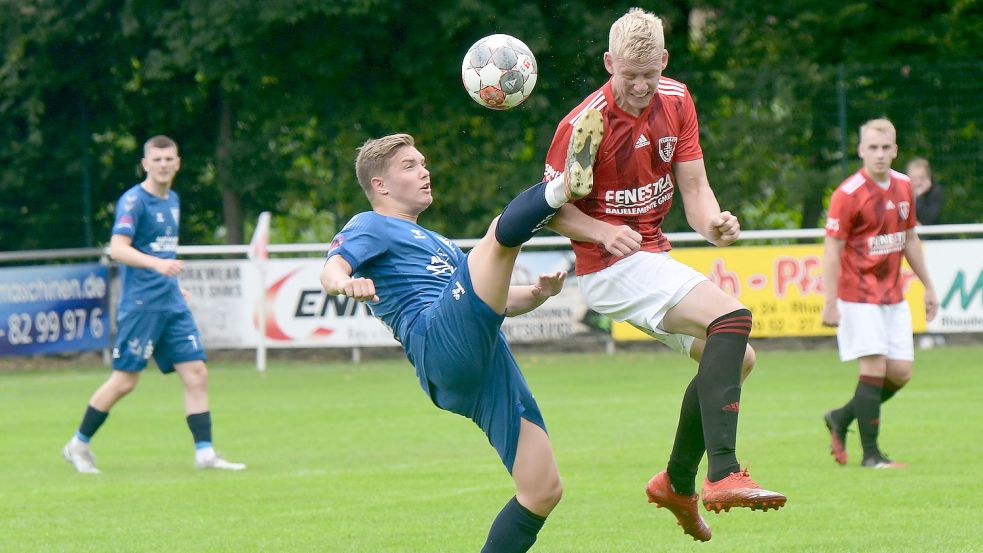 Im Hinspiel kassierte Westrhauderfehn spät das 2:2. Foto: Damm