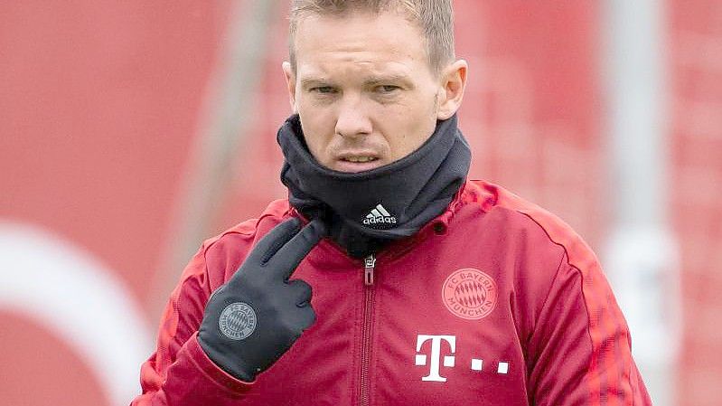 Kehrt gegen Benfica auf Bayerns Trainerbank zurück: Julian Nagelsmann. Foto: Sven Hoppe/dpa