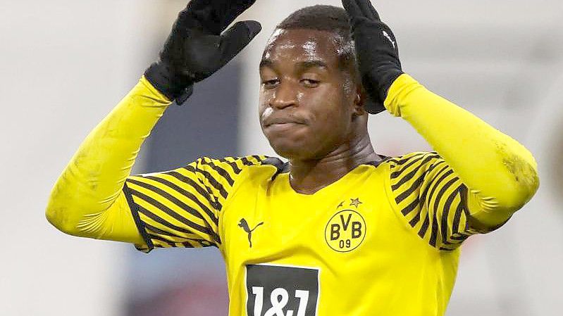 Der Dortmunder Youssoufa Moukoko steht der U21-Auswahl doch nicht zur Verfügung. Foto: Jan Woitas/dpa-Zentralbild/dpa