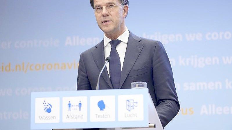 „Diese Eingriffe sind einschneidend und werden alle treffen“: Mark Rutte. Foto: Phil Nijhuis/ANP/dpa