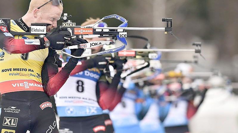 Biathlon bleibt die Lieblingsdisziplin der TV-Zuschauer. Foto: Lubos Pavlicek/CTK/AP/dpa