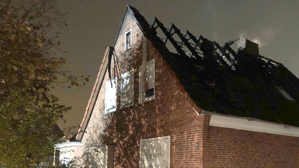 Das Haus ist nach dem Feuer unbewohnbar. Foto: Fäustel