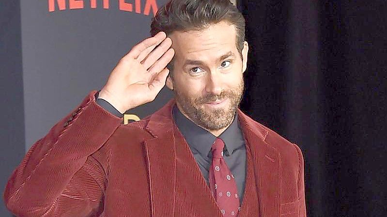 Schauspieler Ryan Reynolds ist gerade mit dem Actionkracher „Red Notice“ im Kino und beim Streamingdienst Netflix zu sehen. Foto: Jordan Strauss/Invision/AP/dpa