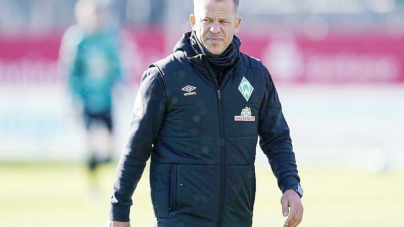 Ist als Trainer von Werder Bremen zurückgetreten: Markus Anfang. Foto: Uwe Anspach/dpa