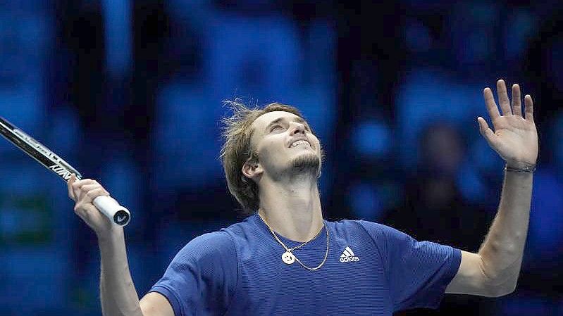 Alexander Zverev konnte seinen Coup von den Sommerspielen Tokio wiederholen. Foto: Luca Bruno/AP/dpa