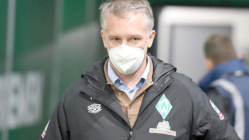 Muss sich nach einem neuen Trainer umschauen: Werder-Geschäftsführer Frank Baumann. Foto: Carmen Jaspersen/dpa