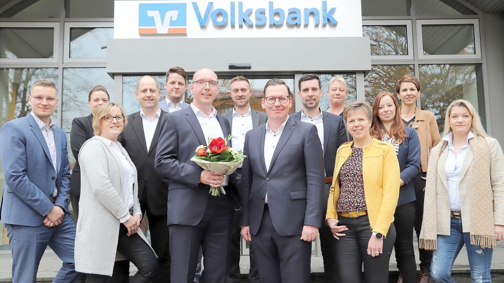 Das Team der Volksbank Barßel/Harkebrügge. Foto: Passmann