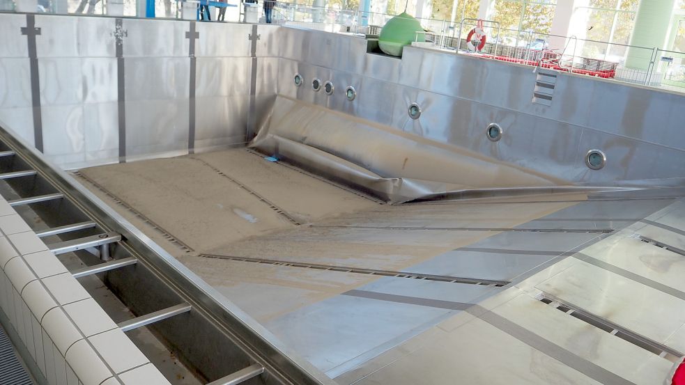 Das Eschweiler Hallenbad wurde durch das Hochwasser komplett zerstört.