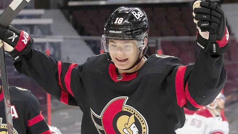 Steht bei den Ottawa Senators schon früh in der Verantwortung: Tim Stützle. Foto: Daniel Lea/CSM via ZUMA Wire/dpa