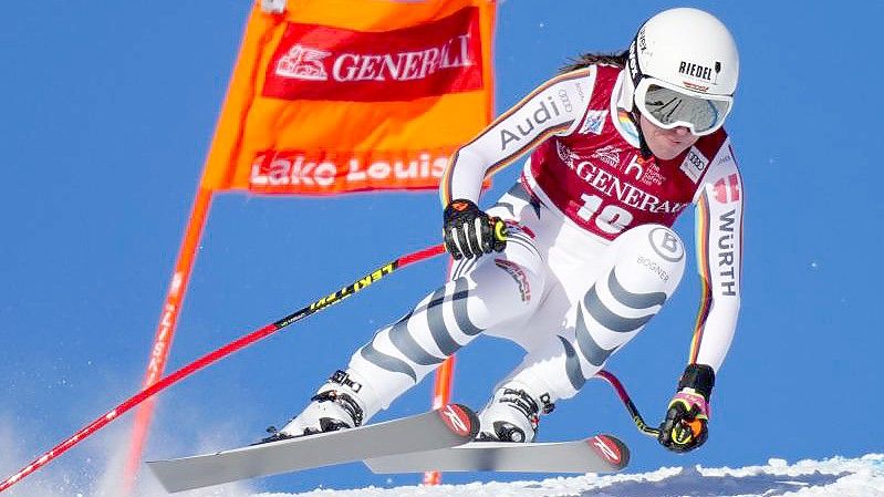 Erreichte in Lake Lousie die Olympianorm: Kira Weidle. Foto: Frank Gunn/The Canadian Press/AP/dpa