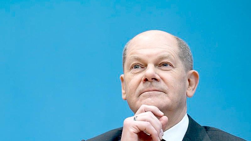 SPD-Politiker Olaf Scholz hat heute im Bundestag seinen großen Auftritt. Foto: Bernd Von Jutrczenka/dpa